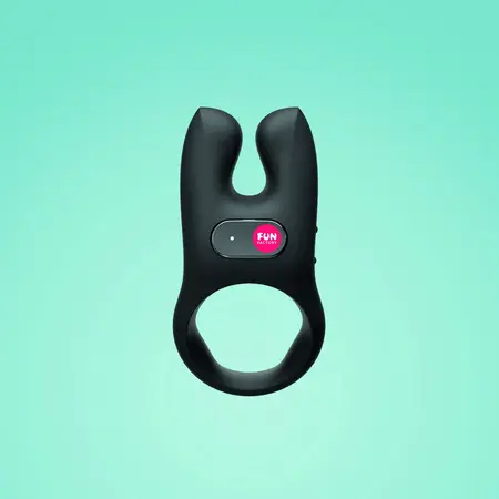 Fun Factory NOS Black - Dual Motor Rechargeable Intimate Ring