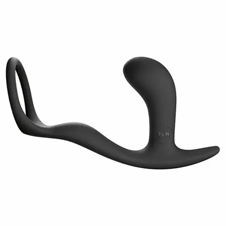 Fun Factory Bootie Ring Slate - Silicone Support Ring & Intimate Plug 6.5cm