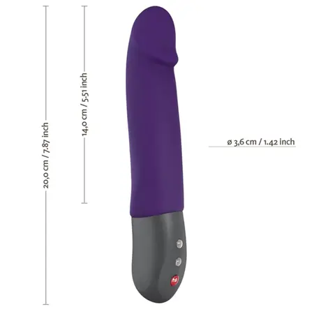 Fun Factory Stronic Real II Dark Violet Pulsator Rechargeable 20cm