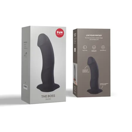 Fun Factory The Boss Black - Large Anatomical Silicone Model 18cm