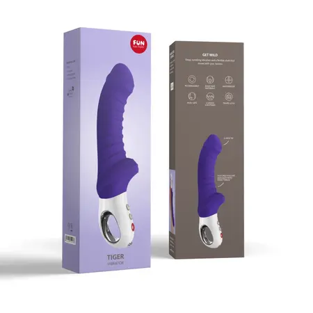 Fun Factory Tiger G5 Violet - Flexible Silicone Intimate Device 22.5 cm