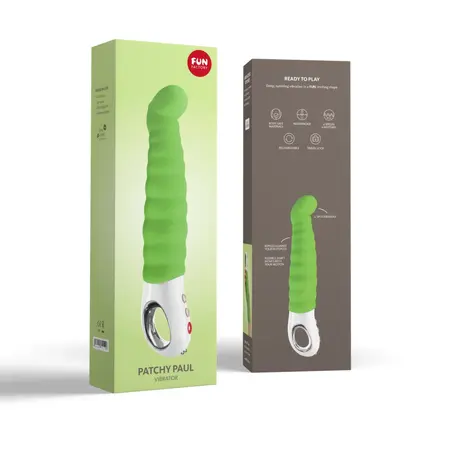 Fun Factory Patchy Paul G5 Fresh Green Flexible Silicone Massager 23cm