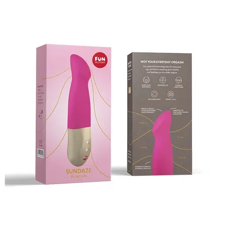 Fun Factory Sundaze Fuchsia Pink - Pulse Vibe Technology, Waterproof, Rechargeable