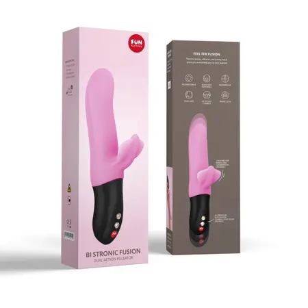 Fun Factory Bi Stronic Fusion Candy Rose Dual-Action Silicone Device 22cm