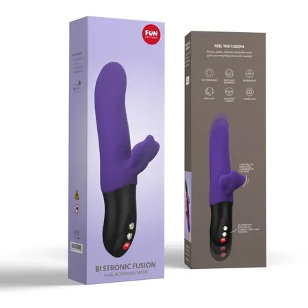 Fun Factory Bi Stronic Fusion Violet Dual-Action Silicone Device 21.7cm