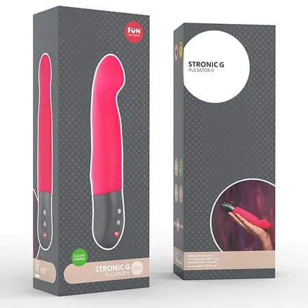 Fun Factory Stronic G II Pink - Pulsating Curved Intimate Device, Medium