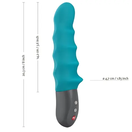 Fun Factory Stronic Surf II Petrol - Pulsating Massage Device, Slim Design