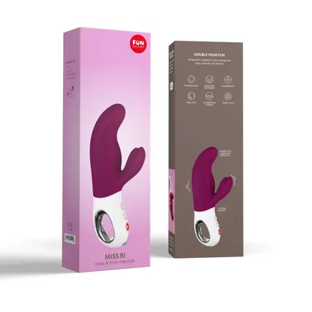 Fun Factory Miss Bi Grape Dual Motor Silicone Intimate Massager 17cm
