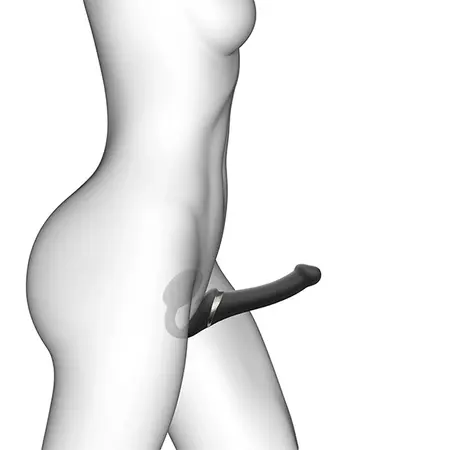 Strap-On-Me Multi Orgasm Black L - Bendable System, 3 Motors, Remote