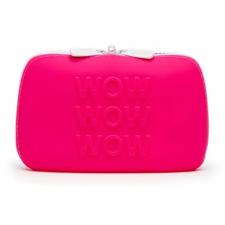 Happy Rabbit WOW Silicone Zip Storage Bag Small Pink 16.5x10.8x2.5cm