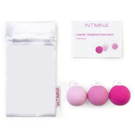 Intimina Laselle Kegel Routine Pelvic Floor Training Balls Set 3 pcs