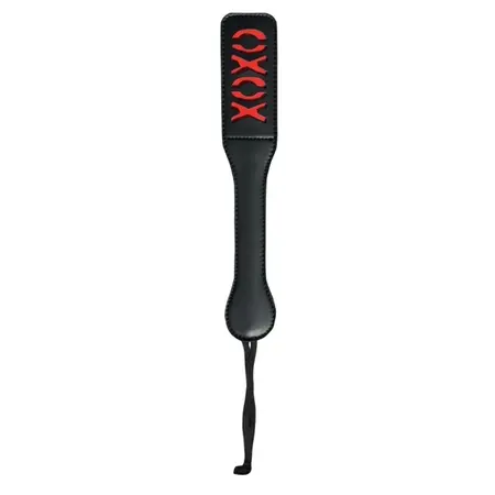 Sportsheets Sex & Mischief XOXO Paddle Black 30.5cm Polyurethane