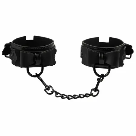 Sportsheets Sincerely Bow Tie Cuffs - Elegant Adjustable Faux Leather Restraints