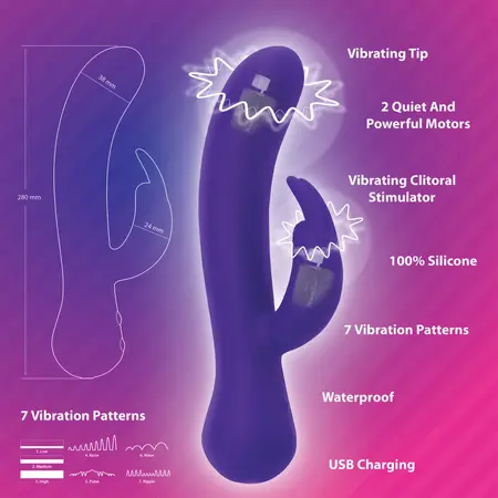 Swan Majestic Swan Special Edition Dual Motor Intimate Machine, Pink, 21cm