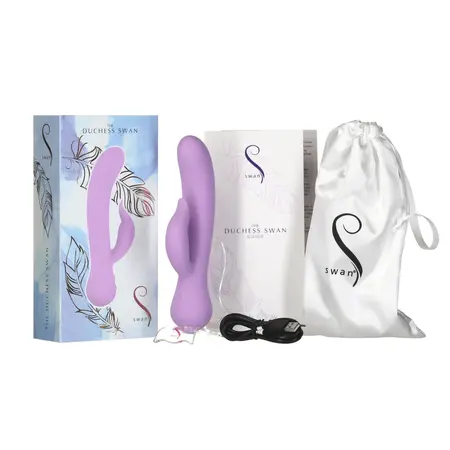 Swan The Duchess Swan Dual Motor Intimate System, Pink, USB Rechargeable