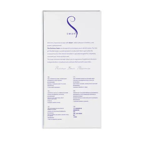 Swan The Duchess Swan Dual Motor Intimate System, Pink, USB Rechargeable