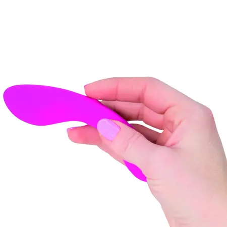 Swan Mini Swan Wand Vibrating Massager, Compact, Silicone, USB, Pink