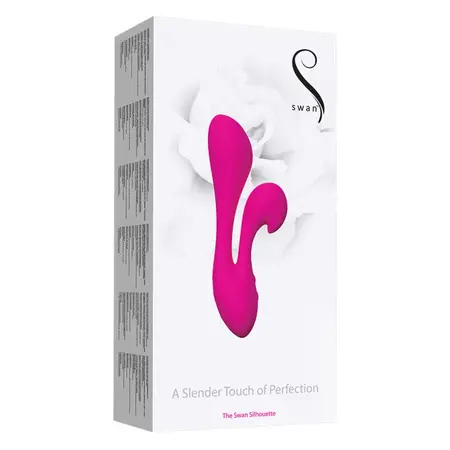 Swan Silhouette Intimate Device Dual Motor Pink Satin Finish