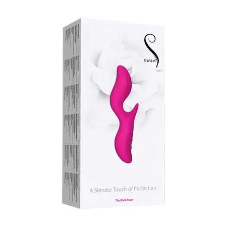 Swan Black Swan Pink - Dual-Engine Intimate Wellness Device, Curved Design