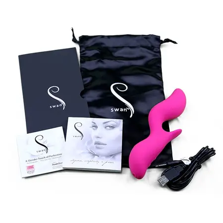 Swan Black Swan Pink - Dual-Engine Intimate Wellness Device, Curved Design