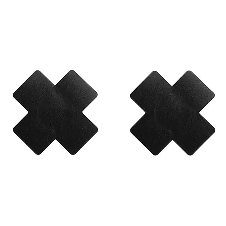 Bye Bra X Nipple Covers Black One-Size - Hypoallergenic, 3 Pairs