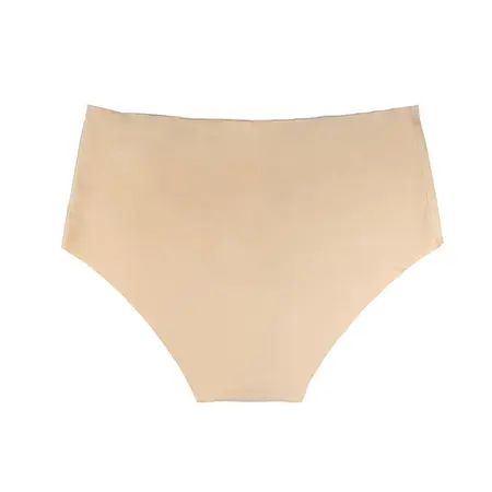 Bye Bra Invisible High Brief 2-Pack Nude & Black, Seamless Medium