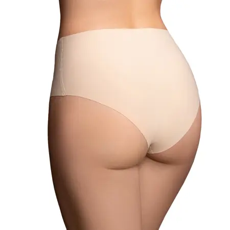 Bye Bra Invisible High Briefs 2-Pack Nude & Black Size S Seamless Comfort