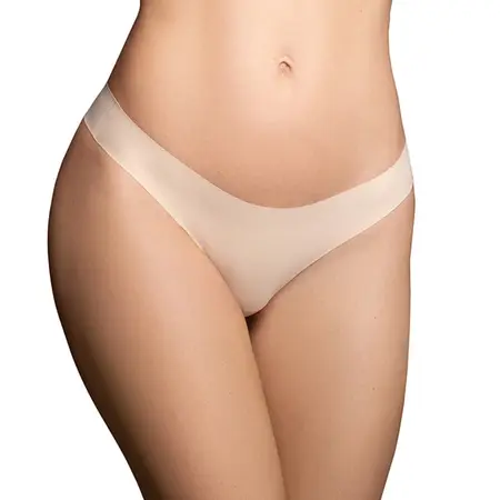 Bye Bra Invisible Brazilian Briefs 2-Pack Nude & Black S Soft Seamless