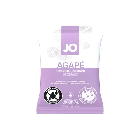 System JO Agape Water-Based Lubricant Sachet 5 ml - Gentle Formula