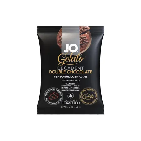 JO Gelato Double Chocolate Flavored Lubricant Sachet 5 ml
