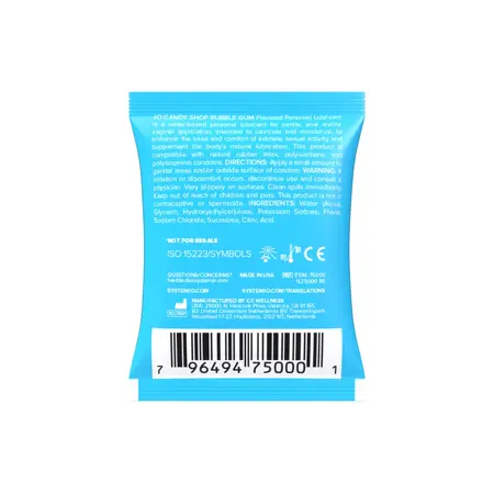 System JO Candy Shop Bubblegum Flavored Sachet 5 ml Lubricant