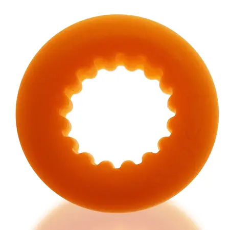 Oxballs Axis Rib Griphold Plus+Silicone Ring Orange Ice 5 cm