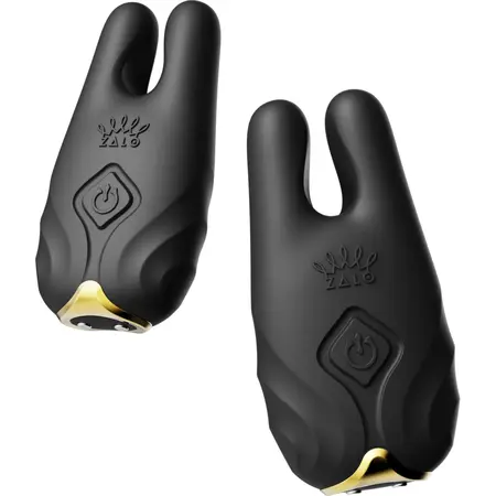 ZALO Nave Obsidian Black - Dual Motor Vibrating Nipple Clamp System