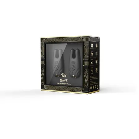 ZALO Nave Obsidian Black - Dual Motor Vibrating Nipple Clamp System