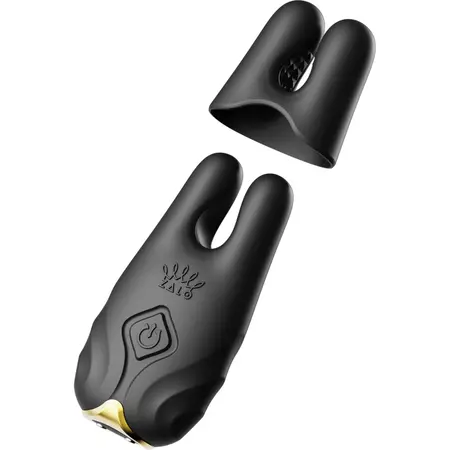 ZALO Nave Obsidian Black - Dual Motor Vibrating Nipple Clamp System