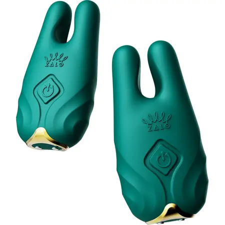 ZALO Nave Turquoise Green - Wireless Vibrating Nipple System, App Control