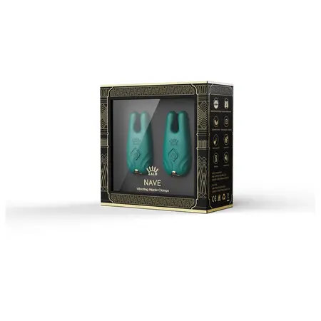 ZALO Nave Turquoise Green - Wireless Vibrating Nipple System, App Control