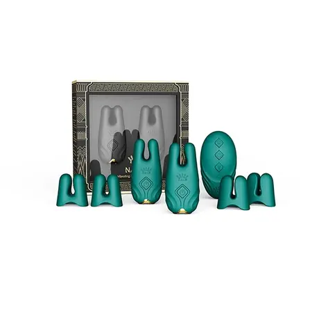 ZALO Nave Turquoise Green - Wireless Vibrating Nipple System, App Control
