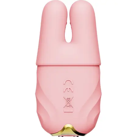 ZALO Nave Coral Pink - Dual Motor Vibrating Clamp Set with Remote & App