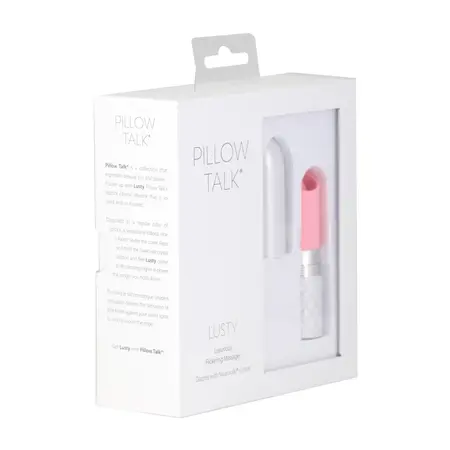 Pillow Talk Lusty Pink - Compact Silicone Clitoral Stimulator, Swarovski Detail