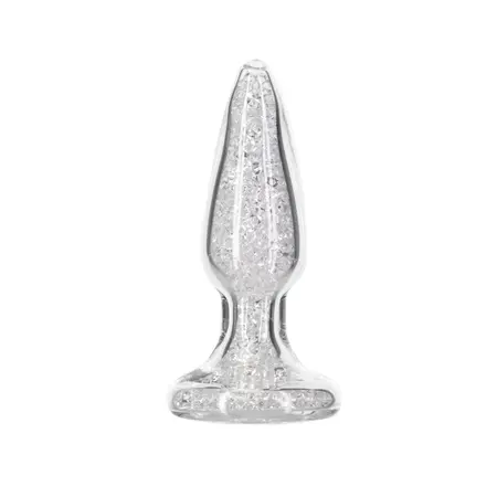 Pillow Talk Fancy Glass Plug with Gem Base & PowerBullet Set, 10 cm