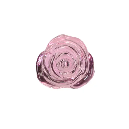 Pillow Talk Rosy Glass Plug Pink Rose Base + Bonus PowerBullet Set