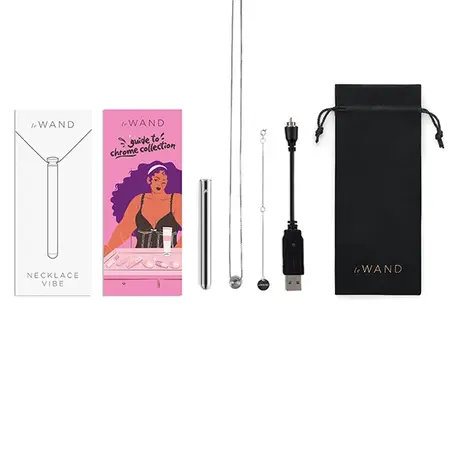 Le Wand Vibrating Necklace Silver - Discreet Jewelry-Style Massager 26''