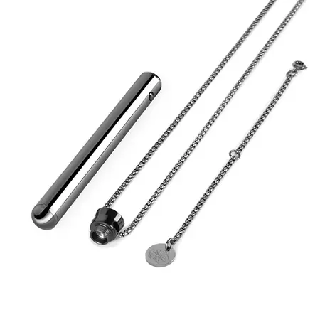 Le Wand Necklace Vibe Black - Discreet Wearable Baton, 8 Modes