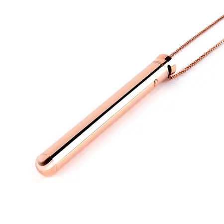 Le Wand Vibrating Necklace Rose Gold - Discreet Rechargeable Jewelry 26''