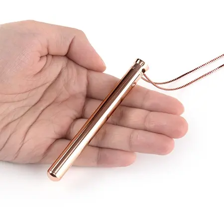 Le Wand Vibrating Necklace Rose Gold - Discreet Rechargeable Jewelry 26''