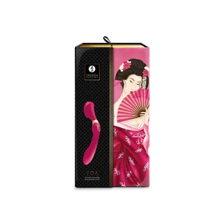 Shunga Zoa Intimate Massager Raspberry 10 Modes Ergonomic 270mm