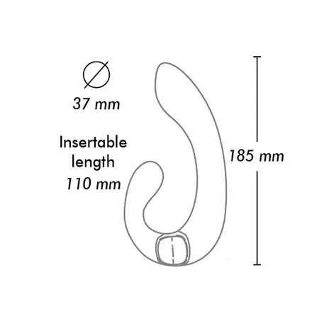 Shunga Miyo Intimate Dual Motor Model - Purple, 18.5 cm, Rechargeable