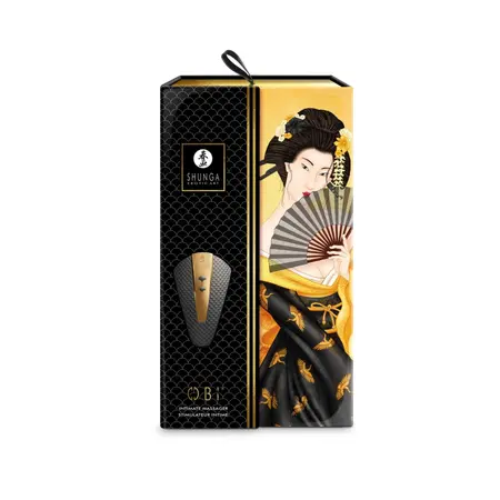 Shunga Obi Black - Compact Intimate Massager for Targeted Relaxation