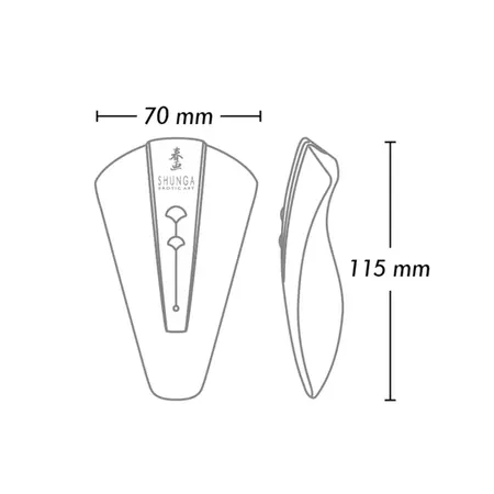 Shunga Obi Purple Compact Vibrating Massager, Ergonomic Silicone Design